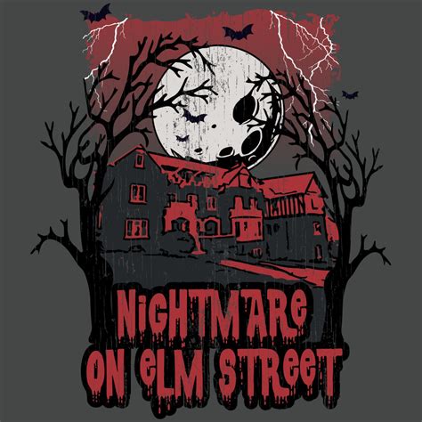 Nightmare On Elm Street Halloween Design College Hill