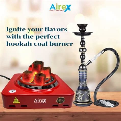 Airex Electric Hot Plate Coal Burner Stainless Steel G Coil Hot Plate Cooking Stove Red