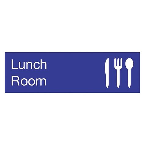Nmc Lunch Room Engraved Sign En13bl En13bl Zoro