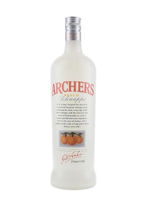 Archers Peach Schnapps Lot 159189 Buysell Liqueurs Online