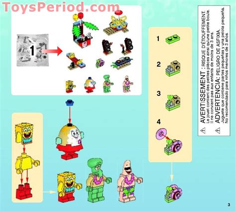 Lego Bikini Bottom Undersea Party Instructions And Parts List