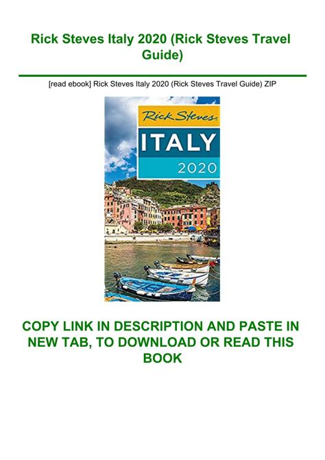 Read Ebook Rick Steves Italy 2020 Rick Steves Travel Guide Zip