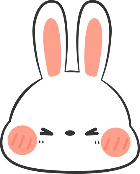 Cute Rabbit Head Cartoon Element 10792529 Png