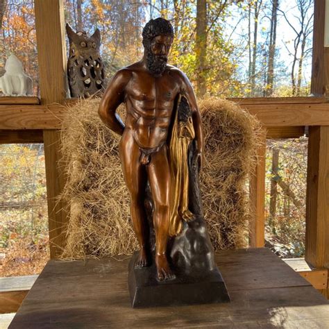 Bronze Nude Male Statue Etsy