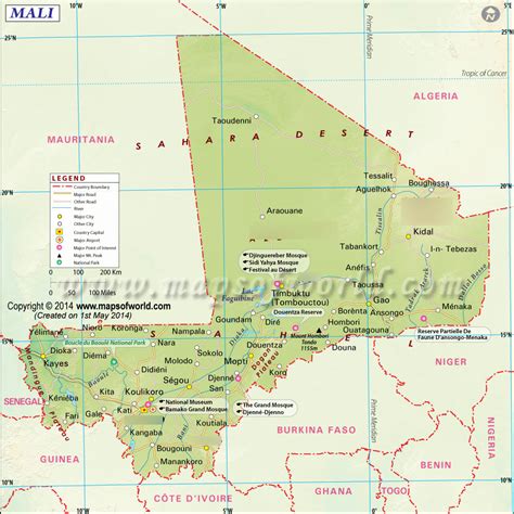 Geography of Mali Diagram | Quizlet