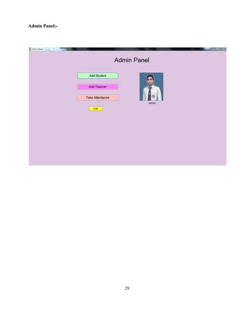 Employee Attendance Management System Project Report 8