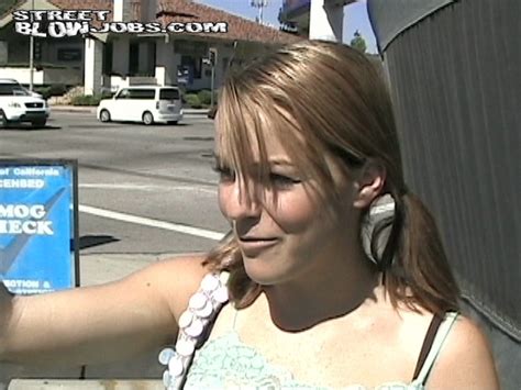 Hot Blonde Babe Gets Busted While Shes Blowin Some Random In An Alley Porn Pictures XXX Photos