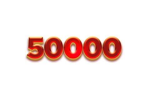 50000 subscribers celebration greeting Number with fruity design ...