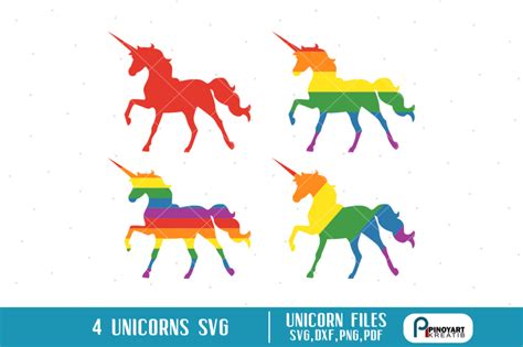 Unicorn Svg Unicorn Pride Svg Gay Pride Svg Color Pride Svg Unicorns By Pinoyart TheHungryJPEG