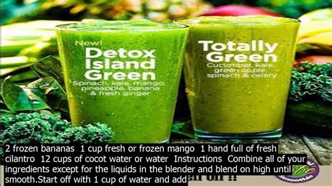 Tropical Smoothie Detox Island Green Recipe This Tropical Green