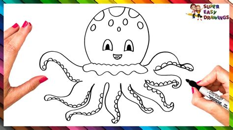 C Mo Dibujar Un Pulpo Paso A Paso Dibujo De Pulpo F Cil