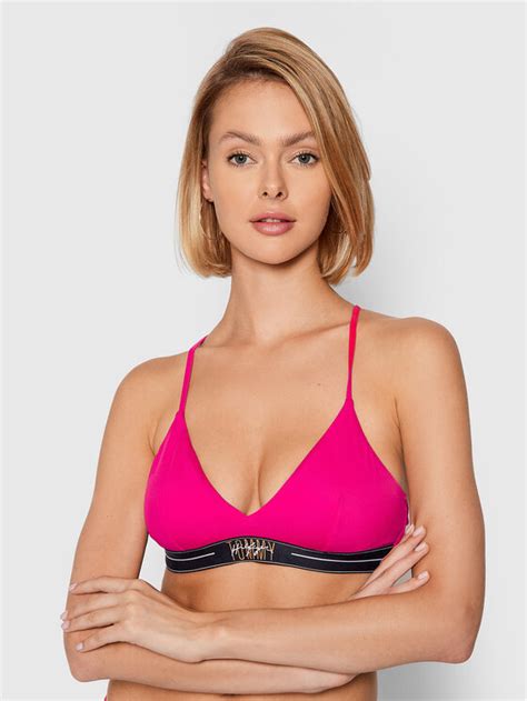 Tommy Hilfiger Bikini Oberteil Triangle Fixed UW0UW03050 Rosa Modivo De