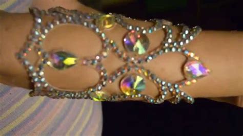 Браслет из страз. - YouTube