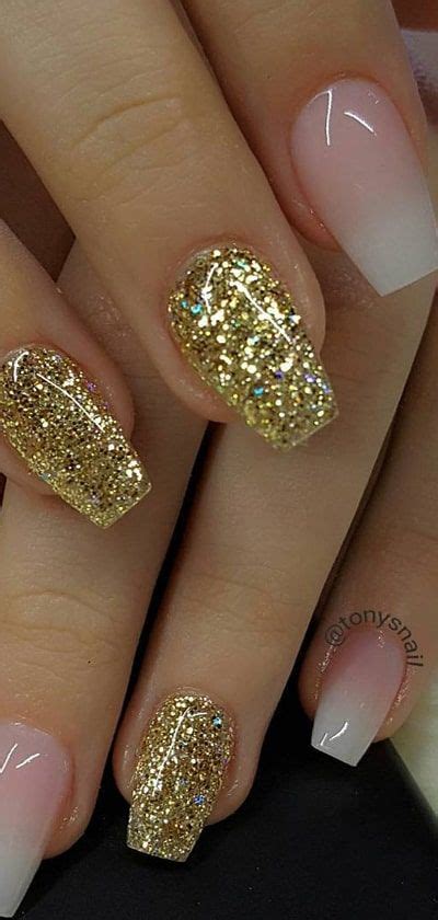 Different Looks You Can Achieve With A Nude And Gold Nails Polish And Pearls