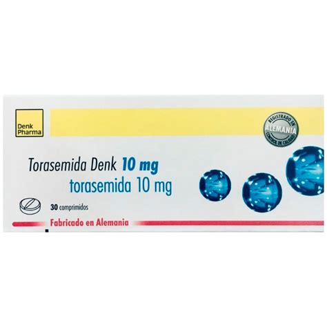 Torasemida Denk 10mg X 30 Comprimidos Siman El Salvador