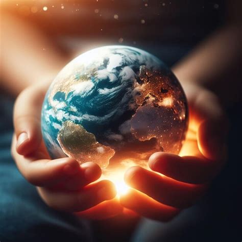 Premium Photo He Got The Whole World In His Hands
