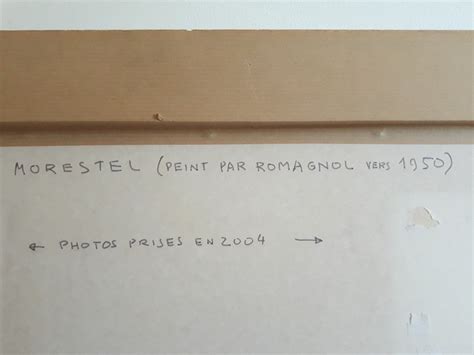 Proantic Joseph Romagnol 1893 1981 Huile Sur Panneau Paysage Morest