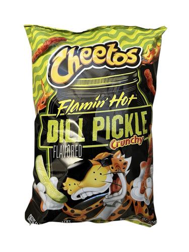Cheetos Flamin Hot Dill Pickle New Flavor Oz Bag Limited Ed EBay