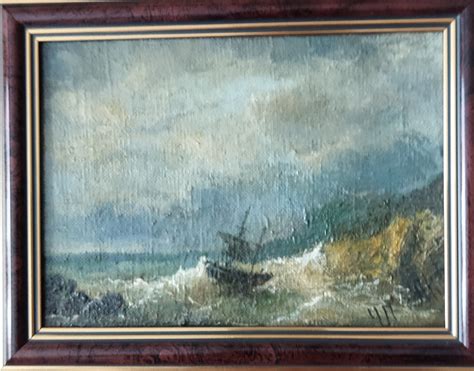 Картина «Шторм на море». Размер: 13x18 (см). Художник Чепелкин Андрей ...