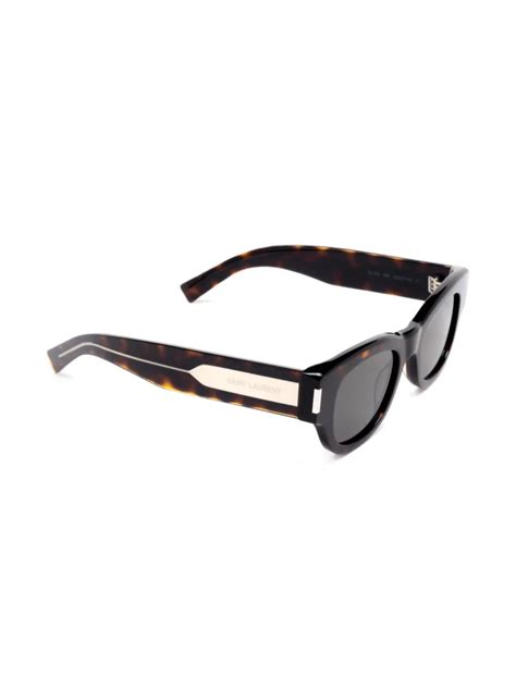 Saint Laurent Eyewear Naked Wire Core Cat Eye Sunglasses Brown FARFETCH UK