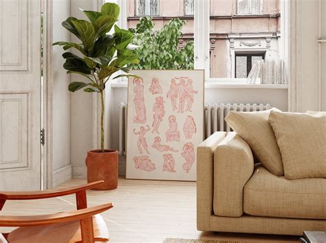 Nude Art Poster Etsy