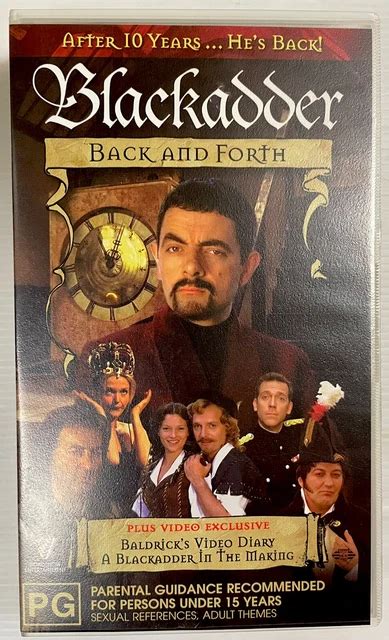 Blackadder Back And Forth Roman Atkinson Vhs Video Cassette Tape Pal