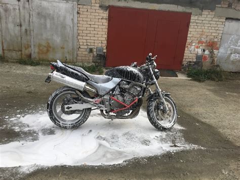 Купить б у Honda CB F Hornet карбюратор передач в Озерском чёрный naked bike года