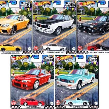 Jual Hot Wheels Boulevard Mix R Set Lancer Evolution Toyota Ae Holden Kota Denpasar