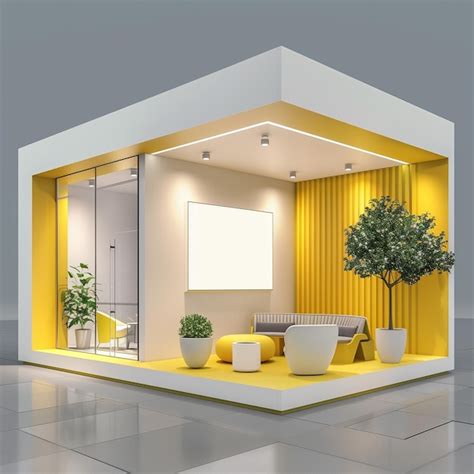 Premium Photo 3d Booth Design Exhibition Stand Design Booth Template