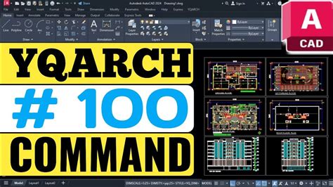 100 Advanced Commands YQArch AutoCAD Tutorial YouTube