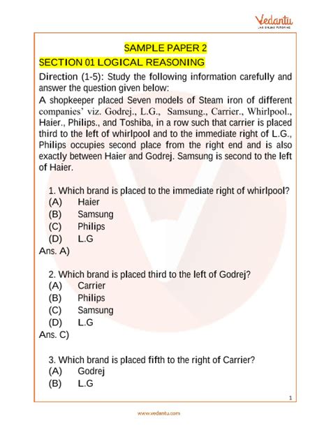 Nso Science Olympiad Sample Paper 2 For Class 9 With Solutions