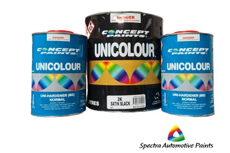 Concept Paints Satin Black Kit (2K) 6LT - Spectra Automotive Paints