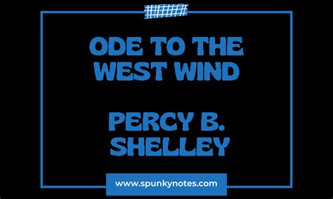 ode   west wind detailed explanation p  shelley