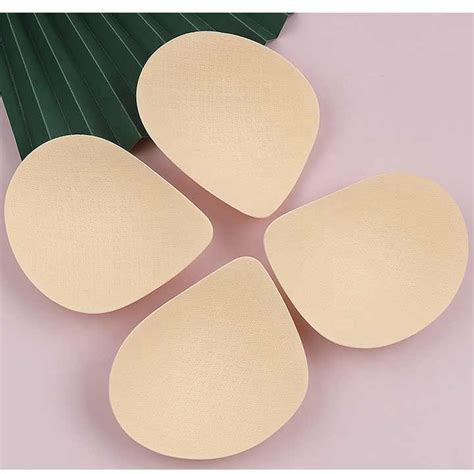 JH679 Bikini Padding Removable Inserts Soft Chest Cups Pad Water Drop Shape Reusable Lingerie