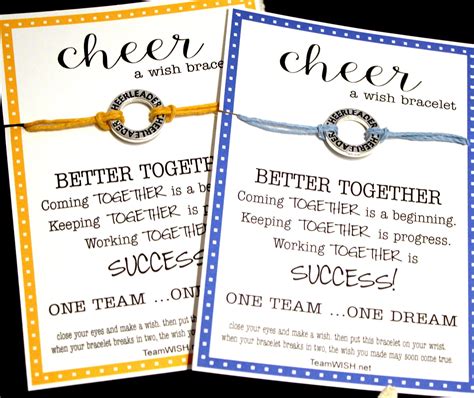 34 Cheerleader Better Together Wish Bracelets Pick Your