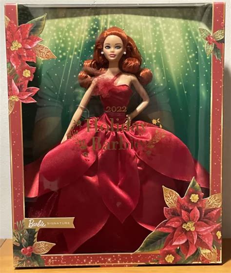 Mattel Barbie Signature Holiday Doll Walmart Exclusive Red Hair On