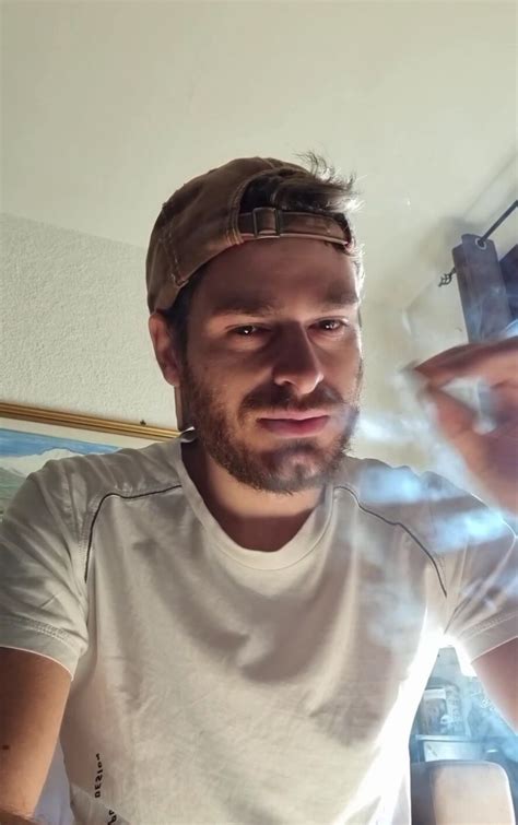 Horny Bearded Smoker Nose Jets Marlboro Reds ThisVid