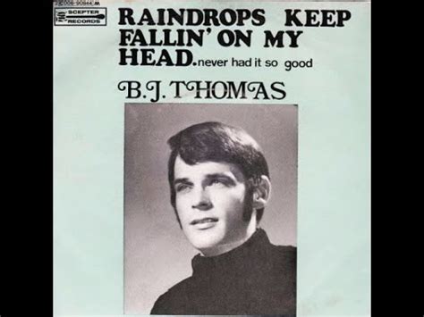 B J Thomas Raindrops Keep Fallin On My Head Lyrics Youtube