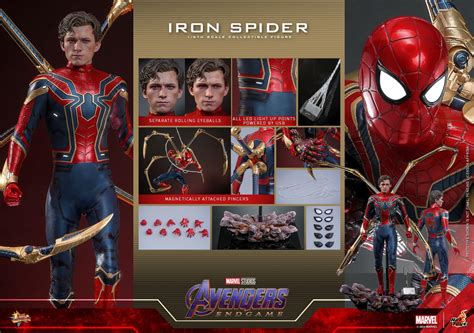 PRE ORDER Iron Spider Marvel Avengers Endgame Hot Toys Collectibles 1 6 Scale Action Figure