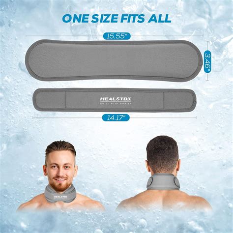 Neck Ice Pack Wrap Reusable Cold Hot Therapy For Neck Injuries Adjustable Gel Ice Wrap For