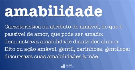 Significado Da Palavra Amabilidade