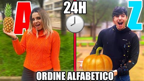 MANGIAMO SOLO CIBO IN ORDINE ALFABETICO PER 24 ORE DIVERTENTE YouTube