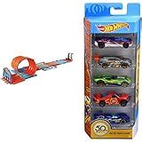 Hot Wheels FTB65 Action Korkenzieher Crash Trackset Auto Rennbahn Mit 3 Loopings Und