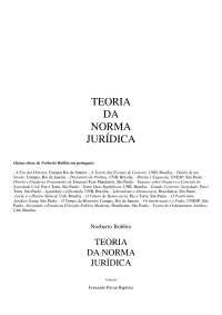 Bobbio Teoria Geral Do Direito - BOBBIO Norberto - Teoria geral do direito - 2.ed. SP. Martins Fontes ...