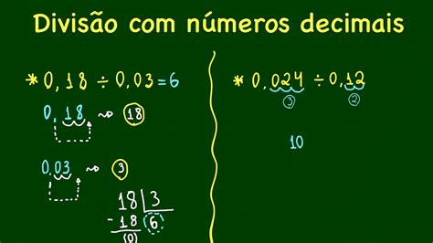 Divisão De Decimal - Divisão Com Números Decimais Exercícios - FDPLEARN
