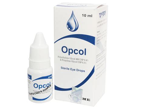 Opcol Polyethylene Glycol And Propylene Glycol Alturath Medical