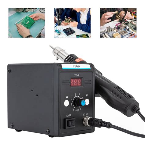 D Soldering Iron Hot Air Gun Desoldering Rework Station Smd Digital Solder Walmart