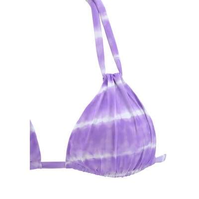 Preisvergleich F R S Oliver Triangel Bikini Top Damen Lila Wei Gr Cup A B Aus Elasthan