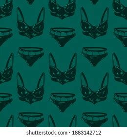 Sexy Lingerie Seamless Pattern Design Textiles Stock Illustration Shutterstock