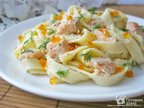 Тальятелле с лососем и прованскими травами - пошаговый рецепт с фото на ...